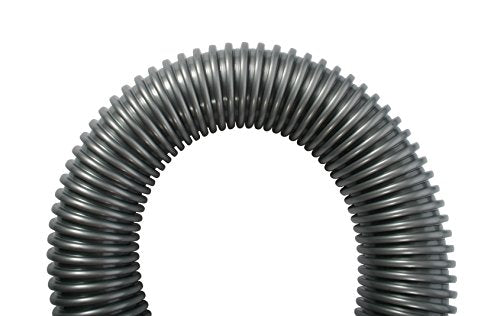 Cen-Tec Systems 30 Ft. Premium Shop Vacuum Extension Hose with 2 tank adapters and 1.25" curved end, Silver - size: 30 Ft. Hose