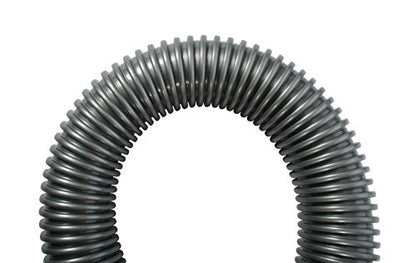 Cen-Tec Systems 30 Ft. Premium Shop Vacuum Extension Hose with 2 tank adapters and 1.25" curved end, Silver - size: 30 Ft. Hose