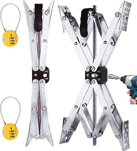 Wheel Chock X-Shaped Stabilizer (Allow Drill Adjust) Dual Axel RV Travel Trailer Camper Tire While Camping (XL-2 Pack) - size: XL-2 Pack