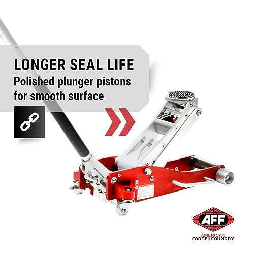 AFF 3 Ton Wrecker Service Jack, Lightweight Anodized Aluminum Frame, Double Pumper Technology, 210 - size: 3 Ton Capacity