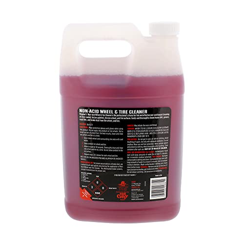 Meguiar's D14301 Non Acid Tire and Wheel Cleaner, Pre-Diluted, No Mixing Required Car Wheel Cleaner - 1 Gallon Wheel Cleaner 128 Fl Oz