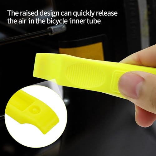 Tire Lever Bicycle Repair Tools Tyre Lever Tire Removal Tool for Tire Removal and Installation, Fits Most Bicycle Tires - color: 2 Pack Yellow