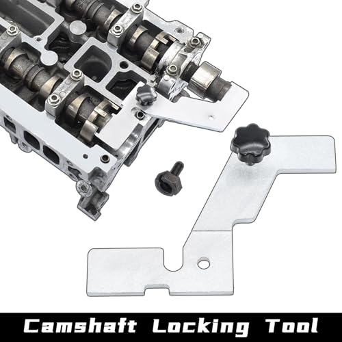 Engine Camshaft Timing Locking Tool Kit, Compatible with Jaguar Land Rover Evoque 2.0T, Ford Focus Mondeo Lincoln 2.0 SCTi Ecoboost Ti-VCT, 2.3T Mustang 303-1594 303-1595 303-1565 303-1504 - size: 9PCS Kit