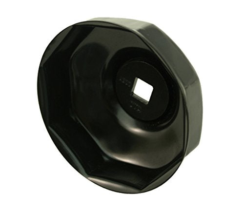 CTA Tools A263 Cap-Type Oil Filter Wrench - 76mm x 8 Flute - Compatible with Jeep - Professional Grade, Black Finish, Precision-Stamped, Deep-Reach, 3/8-Inch Drive, Oil Filter Wrench - size: 76mm x 8 Flute (Jeep)