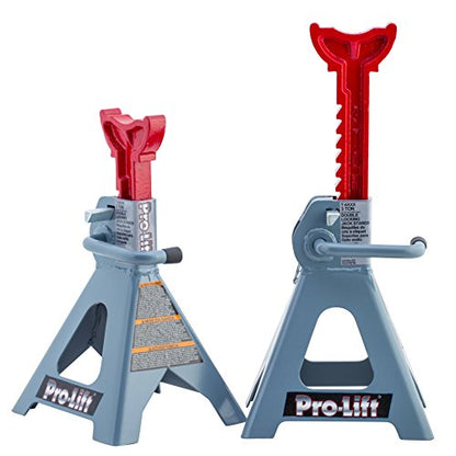 Pro-Lift T-6903D Double Pin Jack Stands + Pro-Lift C-2036D Grey Z-Creeper Seat