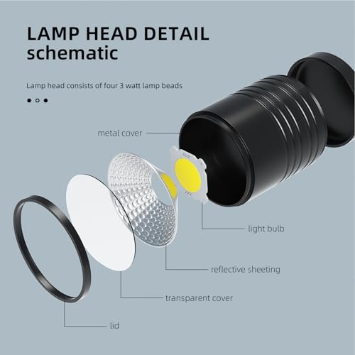 Led Magnetic Work Light 400mm Flexible Gooseneck lamp 500 Lumens 120 Volt for Sewing Machine Lathe Milling Drill Press Industrial Lighting