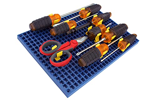 Organizer Genie ® - One Blue Pegboard to organize your Sockets, Wrenches, Pliers, Screwdrivers, Bits and All Other Tools - color: Blue
