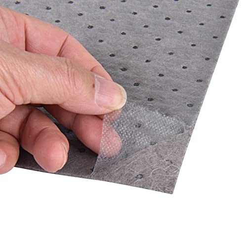 A A IN 4 Pack Oil Absorbent Pads,150' L x 15" W Oil Spill Mat Garage Accessories Water Absorbent Mat Driveway Mats for Oil Leaks Liquids Absorbing Protecting Home Garage Basement