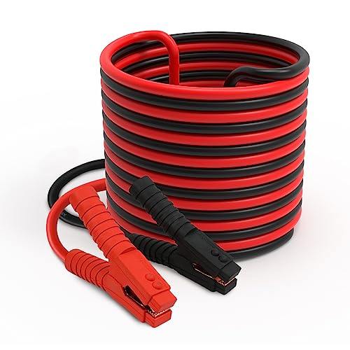ZESUPER Heavy Duty Booster Jumper Cables Car Cables 3000AMP 1 Guage 20Ft, Emergency Start Line for Car Van Truck with Carry Bag (3000AMP)
