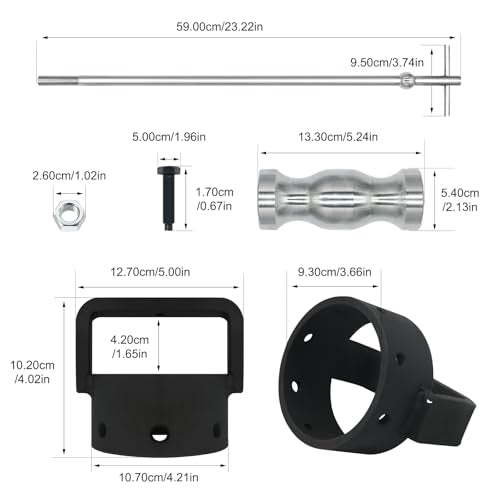 Heavy Duty CV Axle Removal Tool for ATV and UTV, 3.8 lb Slide Hammer | Fits ATV and UTV CV joints under 98 mm OD; heat-treated steel puller, 8-screw locking mechanism and 3.8 lb slide hammer