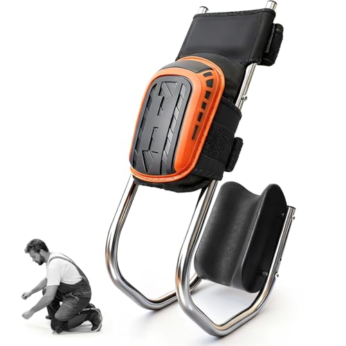 Knee Seat for Work, Kneeler Seat for Gardening Farm Work,Kneeling Pad with Detachable Seat, Ergonomic Kneeler & Kneeling Seat for Construction,Tiling Flooring, Cleaning, Knee and Ankle Support