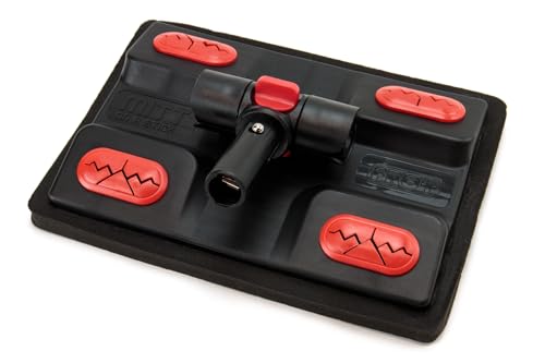 Mitt on a Stick PRO+ | Extendable Car Wash Brush, Mop, Mitt, Sponge | Red with Korean Dragon Microfiber Cover