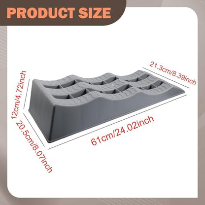 2x Motorhome Leveling Ramps for Stabilizing And Trailers on Uneven Terrain, for Lifting Vehicles, Leveling Wedge