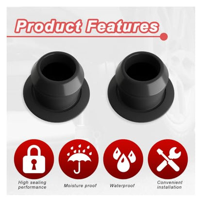Bottle Jack Floor Jack Oil Filler Plug, 8mm Rubber Hydraulic Jack Oil Plug, Flat-Head Hydraulic Filler Bung for Oil Reservoir Hole, Horizontal Jack Hydraulic Top Pressure Rod Accessories (24PCS) - size: 24PCS