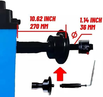 ME-T450 Professional Tire Changer Machine and ME-620T Wheel Balancer Combo, 1.5KW Swing Arm Tire Changer, Precision Balancer for Car, SUV, Light Truck, Auto Repair Shop Equipment - color: Blue450+620