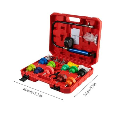 Cooling System Pressure Tester Quick Test Vacuum Refill | Leak Tester Vacuum Coolant Fill Kit for Vehicle Truck RV Water Tank Engine Hydraulic