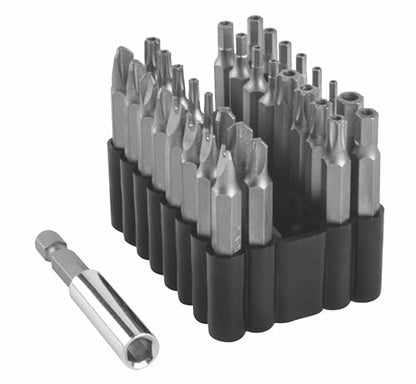 Titan 16633 33-Piece 2-Inch Security Bit Set - size: 33pc x 2-Inch