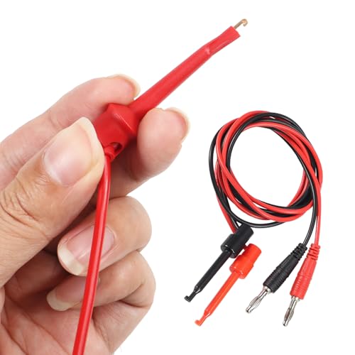ACEIRMC Multimeter Automotive Test Leads Kit with Crocodile Clip, Silicone Testing Lead Kit, Testing Hook, Testing Probe Professional Kit, Testing Cable
