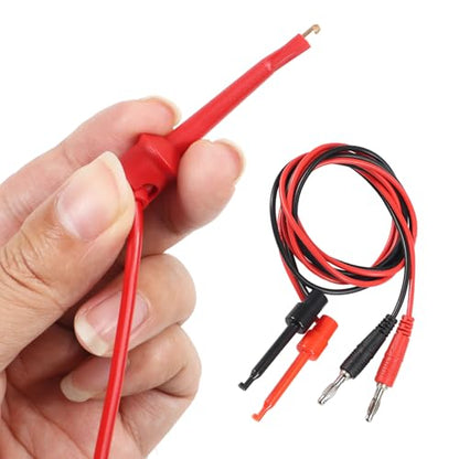 ACEIRMC Multimeter Automotive Test Leads Kit with Crocodile Clip, Silicone Testing Lead Kit, Testing Hook, Testing Probe Professional Kit, Testing Cable