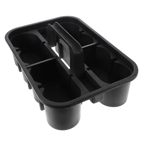 Plastic Storage Tray Organizer with Handle Compartmentalized Bin for Car Cleaning Tools Art Supplies Makeup and Bathroom Essentials Versatile and Stylish Storage