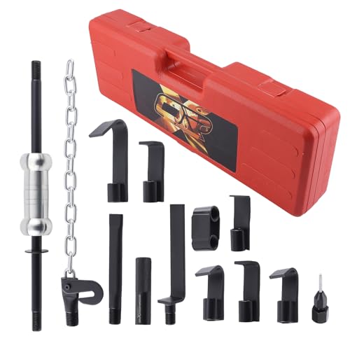 maXpeedingrods 13 Pcs Slide Hammer Dent Puller Set, Automotive Dent Remover, Heavy Duty Auto Body Truck Repair Tool Kit, 10LBS Slide Hammer Puller Set