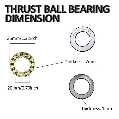 LS Harmonic Balancer Installation Tool Compatible with GM 1997-UP V8 LS1 LS2 LS3 LS4 LSX LSA LQ4 LQ9 Crank Pulley Install Tool with High Carbon Chromium Bearing Steel Thrust Rolling Bearings (GCR15) - size: With (GCR15) High Carbon Chromium Bearing