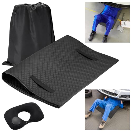 Heavy-Duty Crawler Rolling Mat，60x28 Inch Under Car Repair Mat, Automotive Creepers for Low Clearance, Portable Under Dash Creeper