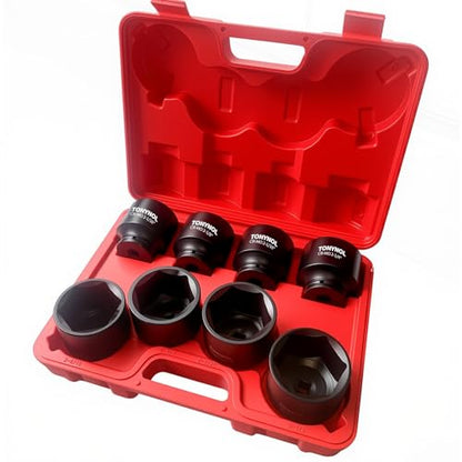 TONYNOL 1/2 Inch Drive Impact Jumbo Socket Set,6-Point,SAE(2-1/16" to 2-1/2"),8 Pcs,Cr-MO Steel,With a Storage Case - style: 1/2 Inch SAE(2-1/16" to 2-1/2"）