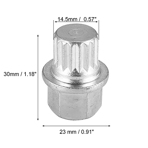 X AUTOHAUX 1pc ABC6/17PT Wheel Lock Lug Nut Anti Theft Wheel Lock Nut Screw Removal Key for VW for Audi - size: 6/17PT