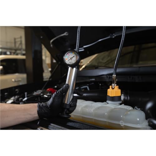 Mityvac MVB1010 Cooling System Pressure Test Kit, MV4530 Hand Pump Tester with Adapters, MV4508 Universal Cooling System Adapter, Leak Detection, Radiator and Coolant Bottle Compatibility, Automotive