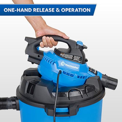 Vacmaster Blue Line 12-Gallon* 5 Peak HP† Wet/Dry Vacuum with Detachable Blower VBV1210 - size: 12 Gallon 5 Peak HP