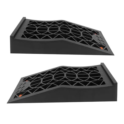 HUIOP Car Ramps Low Profile Car Service Ramp with Heavy Duty Tire Ramps for Vehicle Maintenance, Safe Lifting and Increased Stability