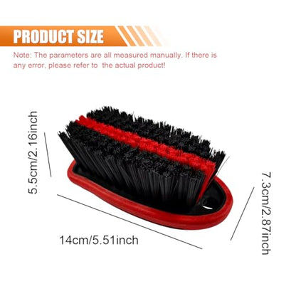Car Carpet and Upholstery Cleaning Brush, Stiff Bristle Car Detailing Carpet Scrub Brush with Hanging Hole, Vehicle Interior Detailing Brushes for Floor Mats, Couch, Leather Seat (Red) - color: Red