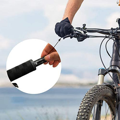 Oumers Tubeless Bike Tire Repair Tool Kit, Bike Tire Punctures with 5PCS Bacon Strips Plus Insertion Tool Tire Repair Fork Reamer - color: 5-black