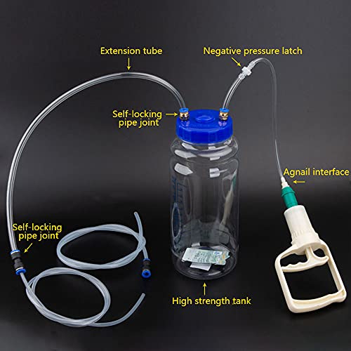 Manual Oil Extractor Pump 2L Hand Operated Vacuum Fluid Extractor for Engine Oil Transmission Fluid Easy One Person Automotive Maintenance Tool Universal Transfer Pump