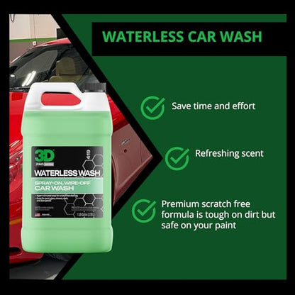 3D Waterless Car Wash - Easy Spray Waterless Detailing Spray - No Soap or Water Needed - Great on Cars, RVs, Motorcycles & Boats 1 Gallon - size: 128 Ounce (Pack of 1)