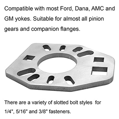 Stainless Steel Pinion Yoke Wrench Tool,Suitable for Various Styles of Yokes,Axles,Flanges;Fits for Most Sockets Extra 1/2" Hole;Strength Puller Suitable for loosening nuts flanges