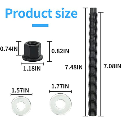 Crank Pulley Installer for LS LT Harmonic Balancer Puller Compatible with GM 1997-Up LS1 LS V8 Engines Crankshaft Installation - size: Without Thrust Bearing