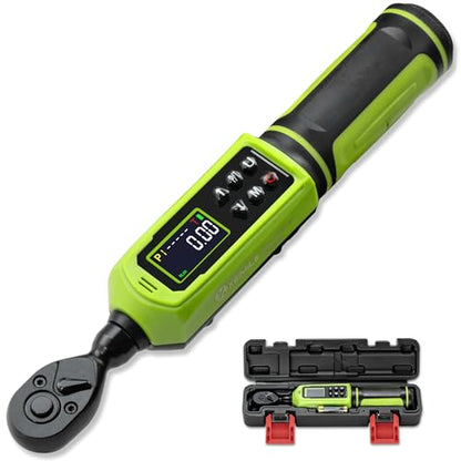 Digital Torque Wrench 1/4" Drive-4-266In.Lb for Bike Motorcycle | Electric Torque Wrench(0.45-30N.m),Vibration Buzzer LED Indicator,±2% Accuracy 5 Units for Precision Parts Engine DIY - size: 1/4" 4-266 In.Lb