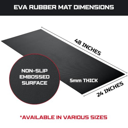 ONREVA Workbench Mat 24X48 Inches, EVA Rubber Work Mat, Protect Your Work Bench Top, Heavy Duty Pad for Tool Box Top, Table, Tool Station, Rolling Cabinet Cart Cover Liner Matt, 48"X24" 5mm Thick