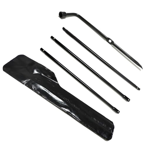 Spare Tire Tool Kit, Super Duty Spare Tire Jack Lug Nut Wrench Release Repair Handle Kit with Leather Case Replacement for Ford F250 350 450 550 2008-2016