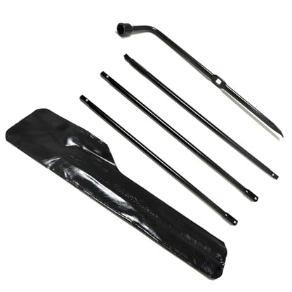 Spare Tire Tool Kit, Super Duty Spare Tire Jack Lug Nut Wrench Release Repair Handle Kit with Leather Case Replacement for Ford F250 350 450 550 2008-2016