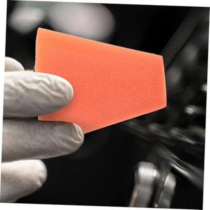 Zerodeko 4pcs Wheel Polishing Sponge Buffing Kit Durable Car Cleaning Pads with Polishing Cone for Automotive Detailing and Hub Shine Restoration