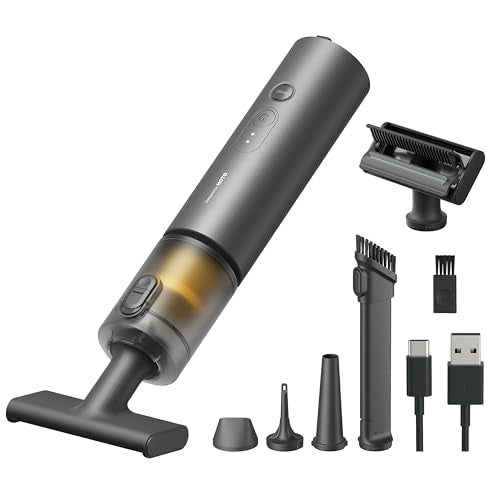 HOTO Handheld Car Vacuum Cleaner Cordless, 4-in-1 Portable Mini Vacuum with 20000Pa Strong Suction, Electric Compressed Air Duster Blower for Car, Desk, Keyboard, Home, Office
