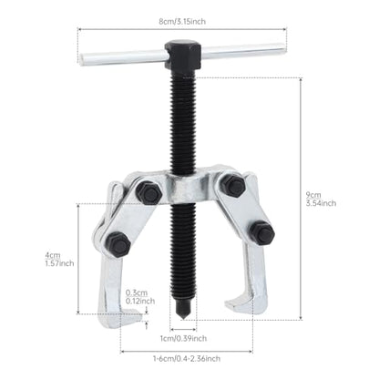 ChgImposs 2.36 Inch 2-Jaw Gear Puller, High Carbon Steel Heavy-Duty Bearing & Pulley Remover, Adjustable 10-65mm Jaw Spread, 1T Capacity - size: 10-60mm