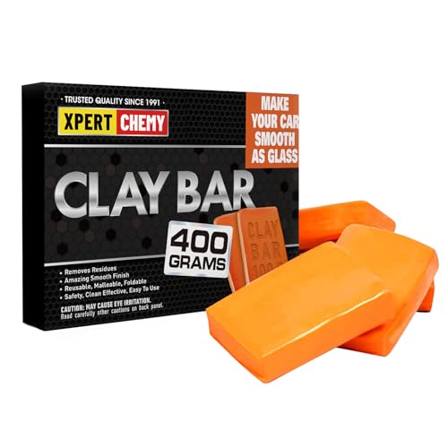 XPERTCHEMY Car Clay Bar 4 Pack 400g(4x100g), Auto Detailing Premium Grade No Scratch Magic Clay Bars Cleaner Kit with Washing and Adsorption Capacity for Car Auto SUV, RV, Truck, Orange - color: orange
