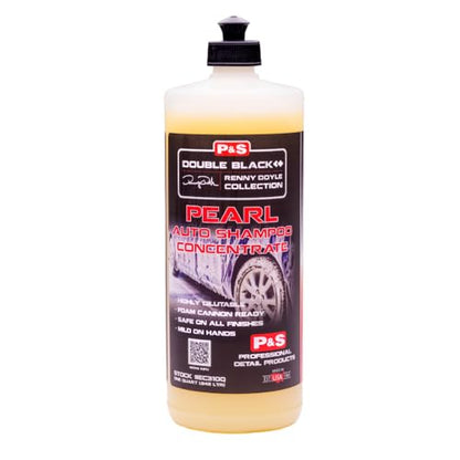 P&S Professional Detail Products Pearl Auto Shampoo – High-Foaming, pH-Balanced Car Wash Soap, Biodegradable, Safe for All Finishes, Lemon Scent, Foam Cannon & Bucket Wash - 1 Quart - size: 32 Fl Oz (Pack of 1)
