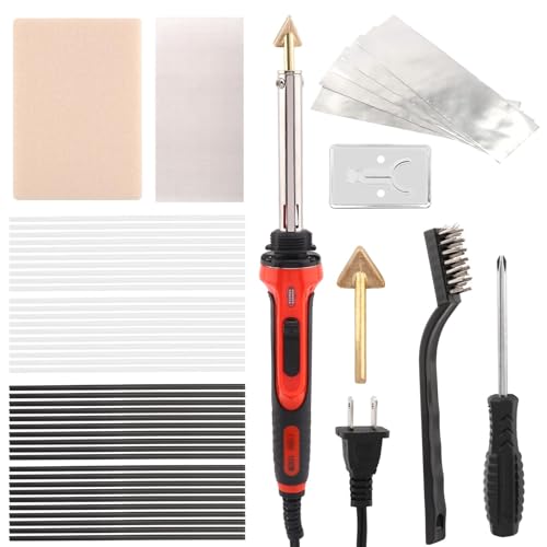 Plastic Welder, 110V/100W Plastic Welding Kit, Bumper Repair Welder Kit Plastics Soldering Tool for Flat Flat/Outer Corner/Inner for Bumper/Kayak Products Repair(SIZE:1set)