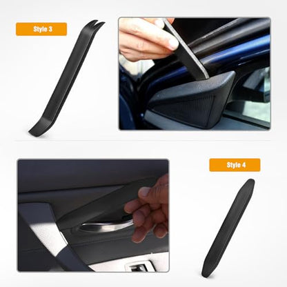 GOOACC Auto Trim Removal Tool Kit No-Scratch Tool Kit for Car Audio Dash Window Molding-4PCS (Black) - color: Black, size: 4PCS Trim Removal Tool