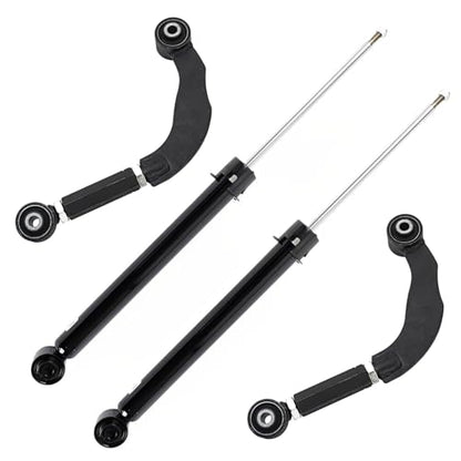Detroit Axle - Rear 4pc Shocks Absorbers Kit for 16-21 Honda Civic, 19-22 | Insight, 2 Shocks Absorbers 2 Upper Control Arms 2019 2020 2021 Replacement - size: 4AC47105/shock kit